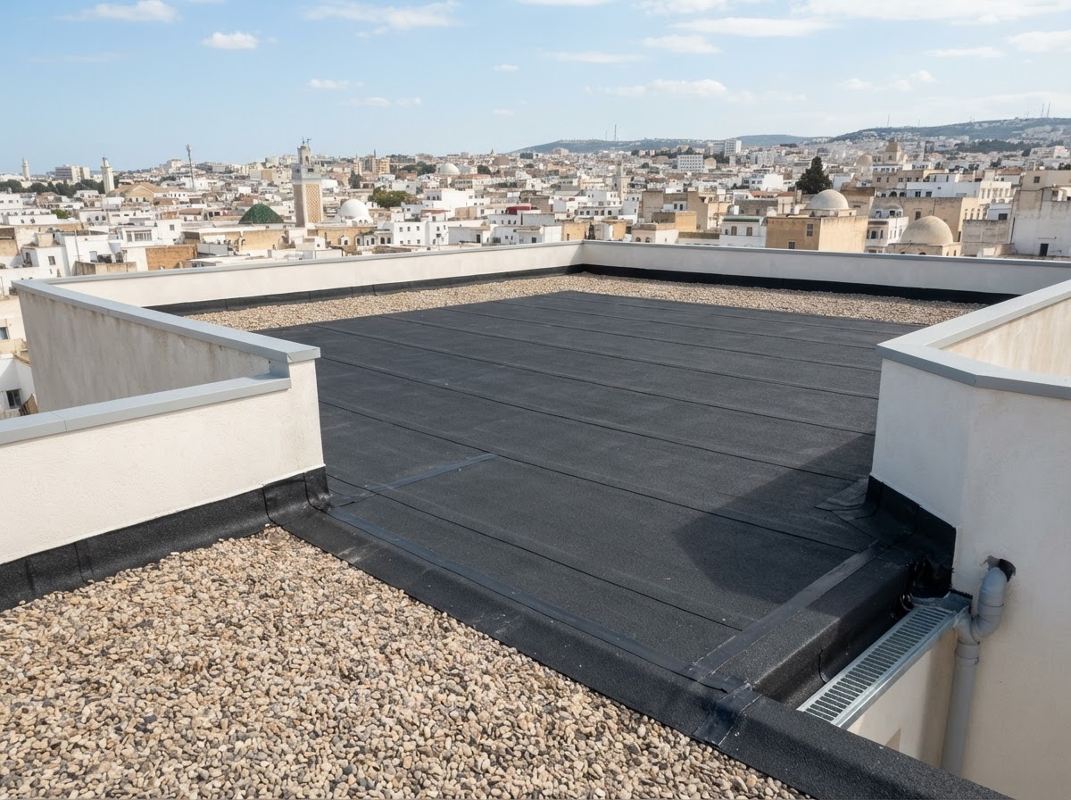 Après — Bitume + protection à Tunis