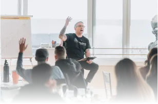 Sales Conversion Training - Mike Agugliaro Interacting with Attendees