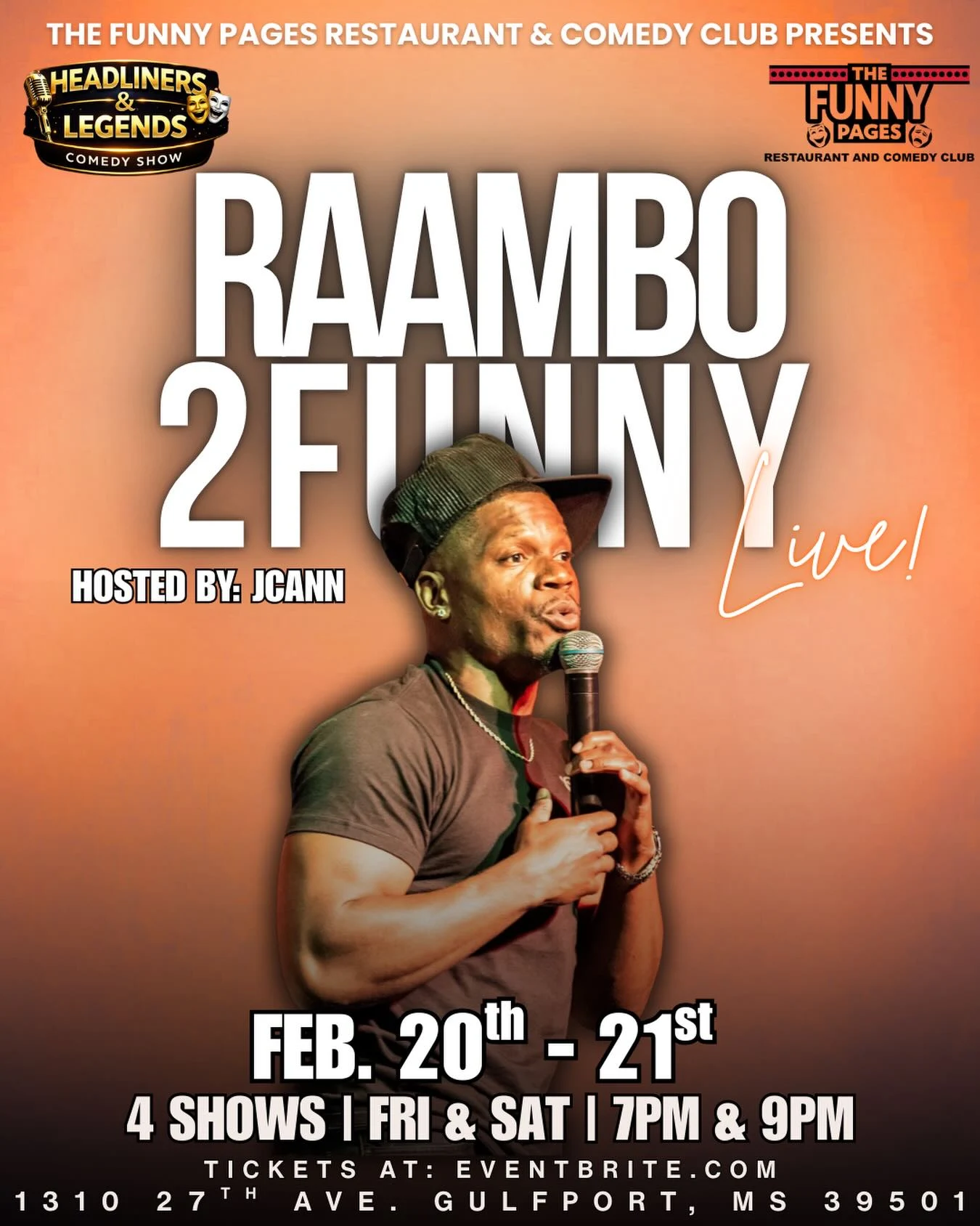 RAAMBO 2 FUNNY Live event artwork