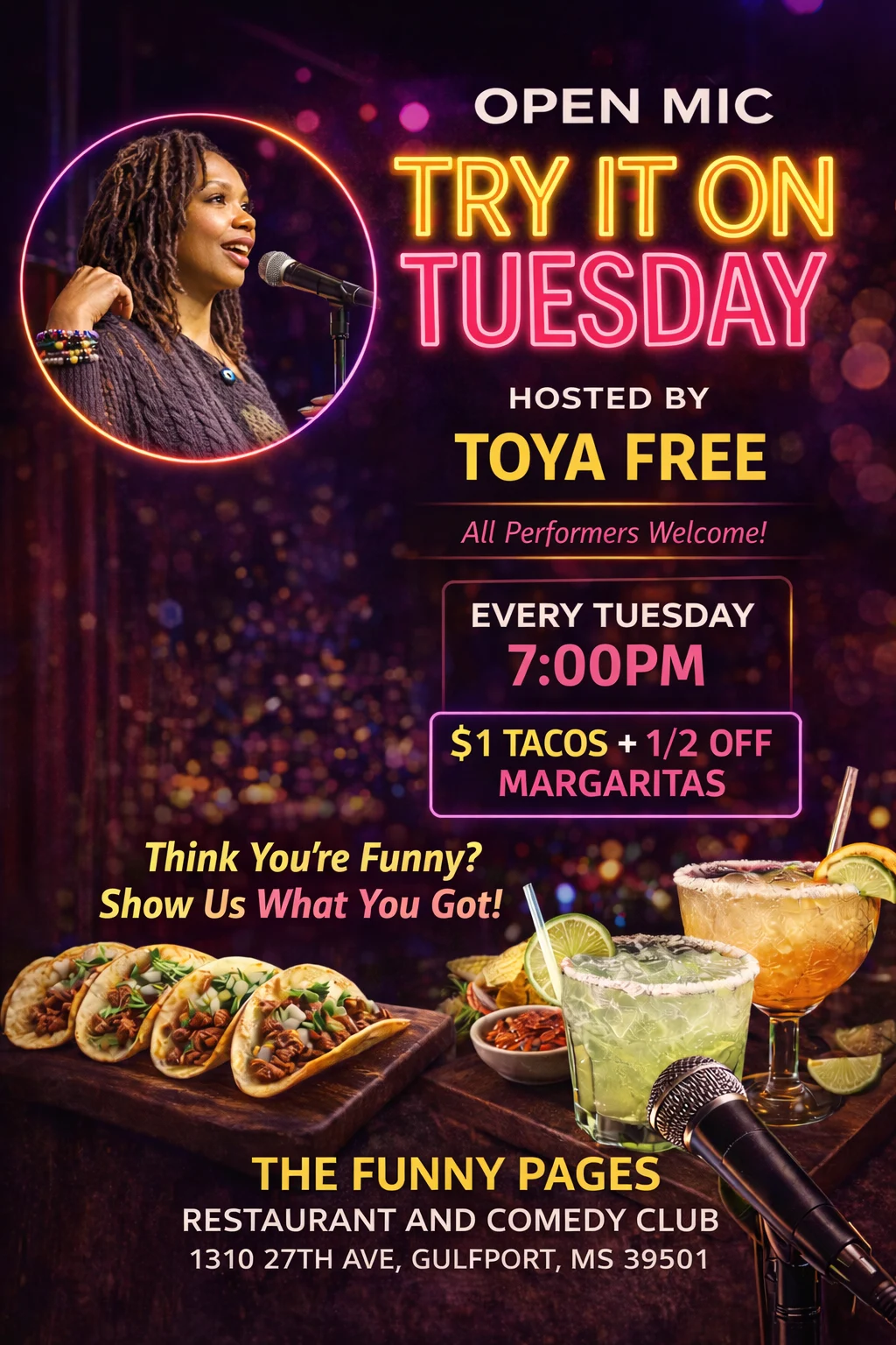 Open Mic - Try It on Tuesday original event artwork