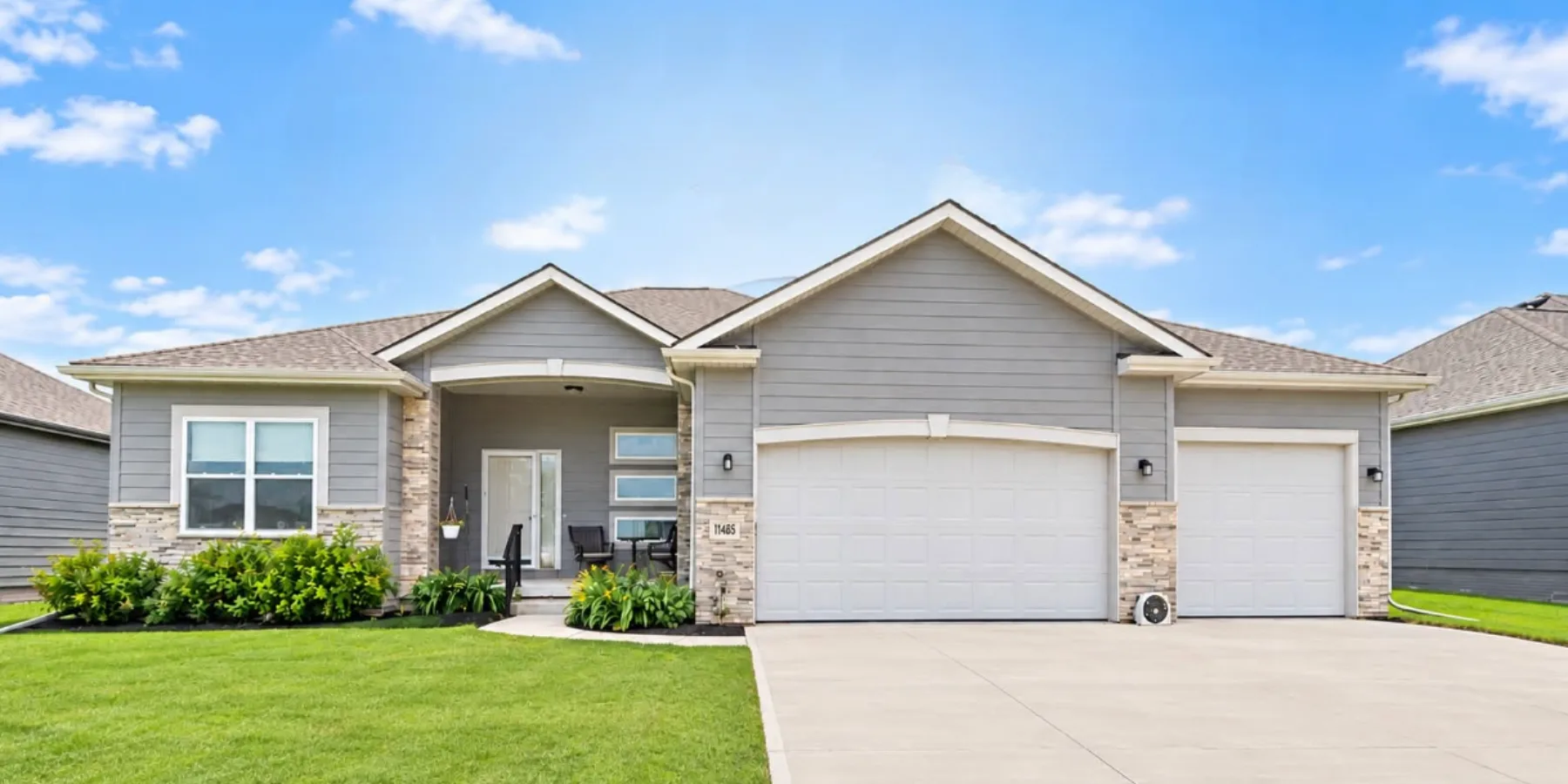 Modern suburban single-family home available through Secure Home Buyer Assistance