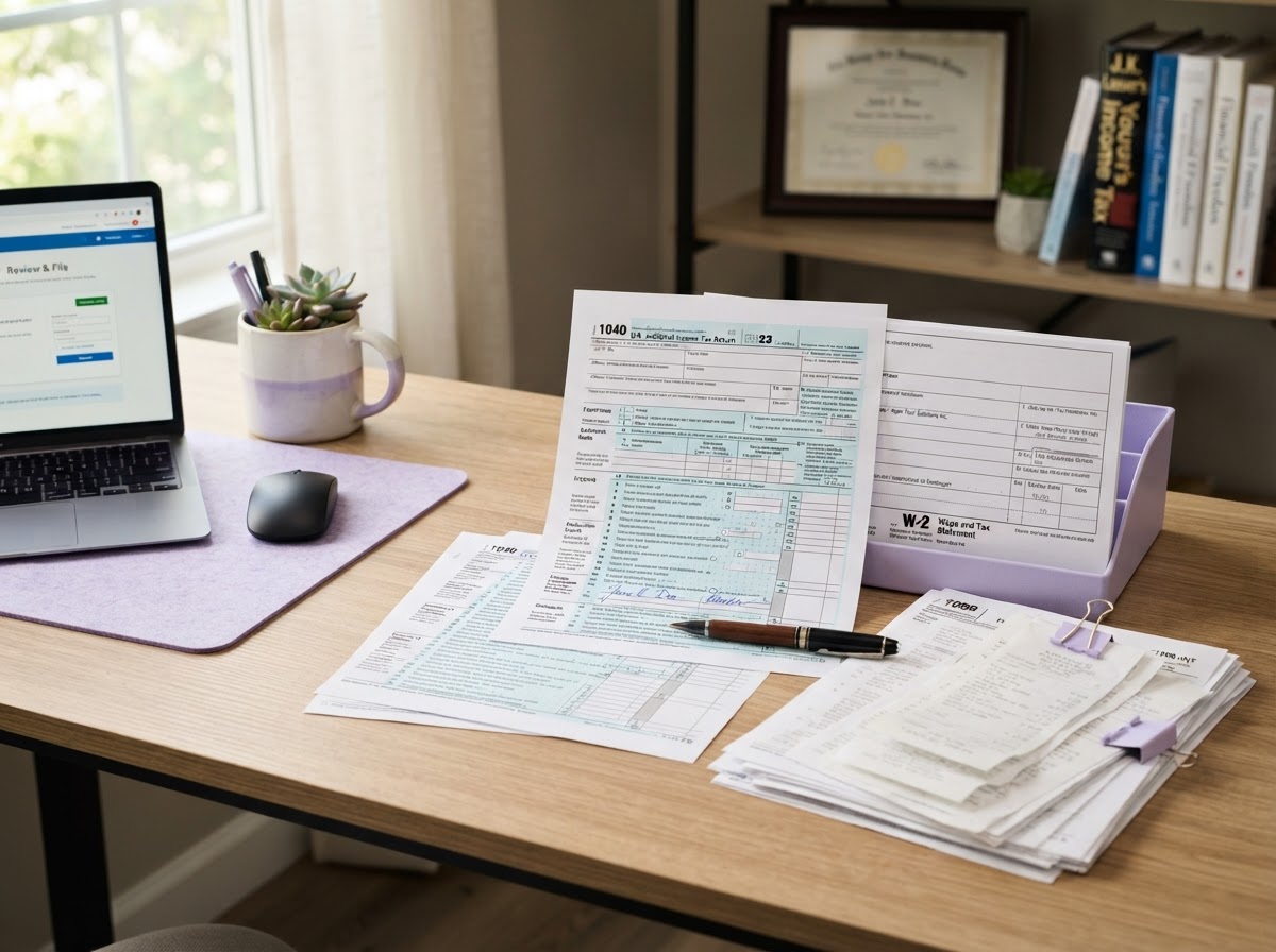 Preparación de taxes 1040 personales con formularios W-2