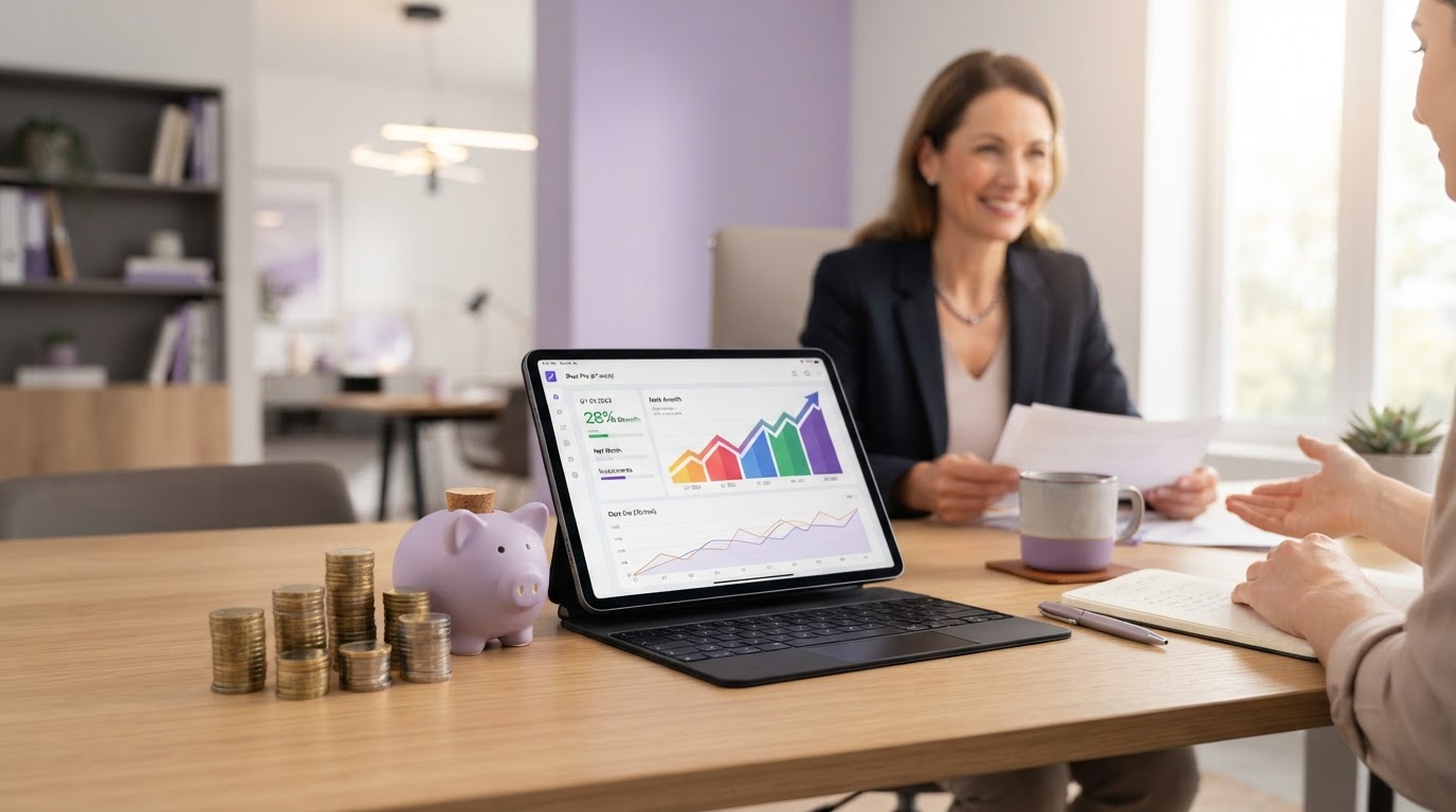Asesoría financiera con ahorros e inversiones