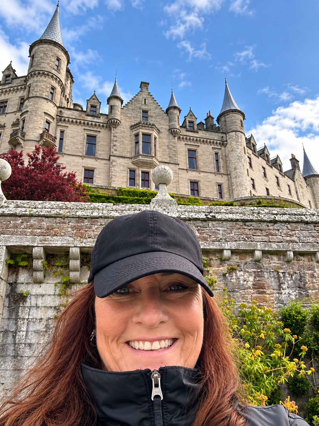 Dunrobin Castle with its fairy-tale spires in the Scottish Highlands