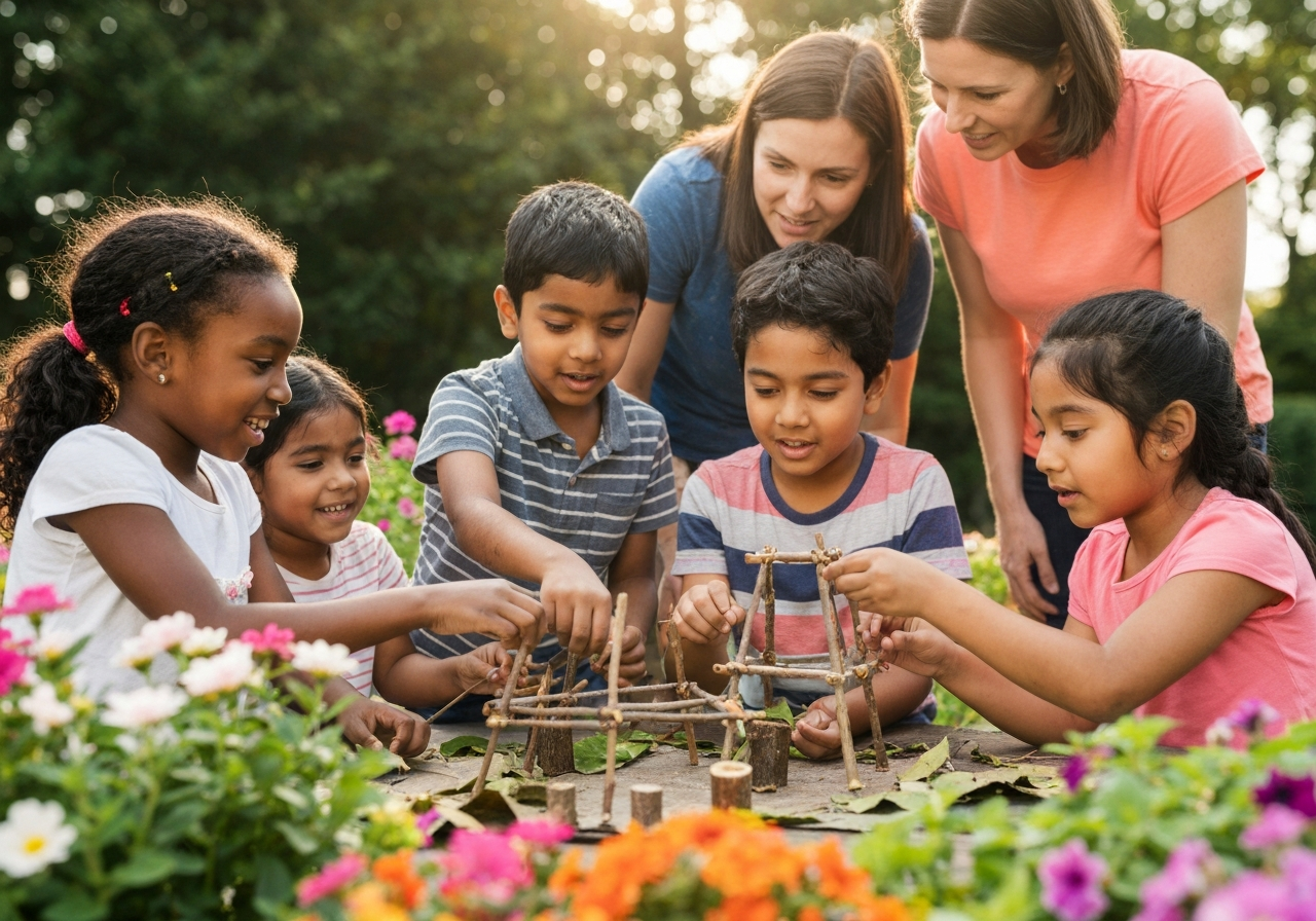 Children learning together