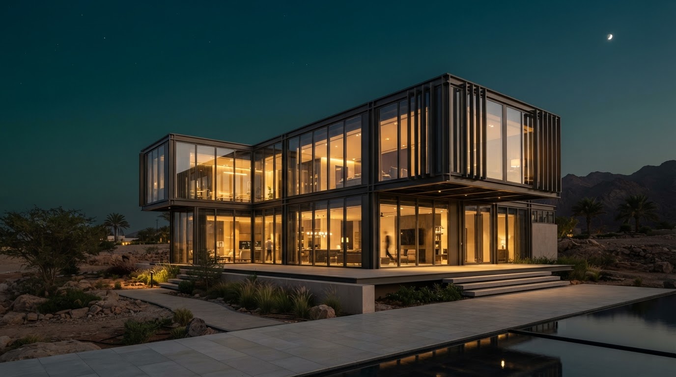 High-end modular hospitality suite deployed with full interior finishing