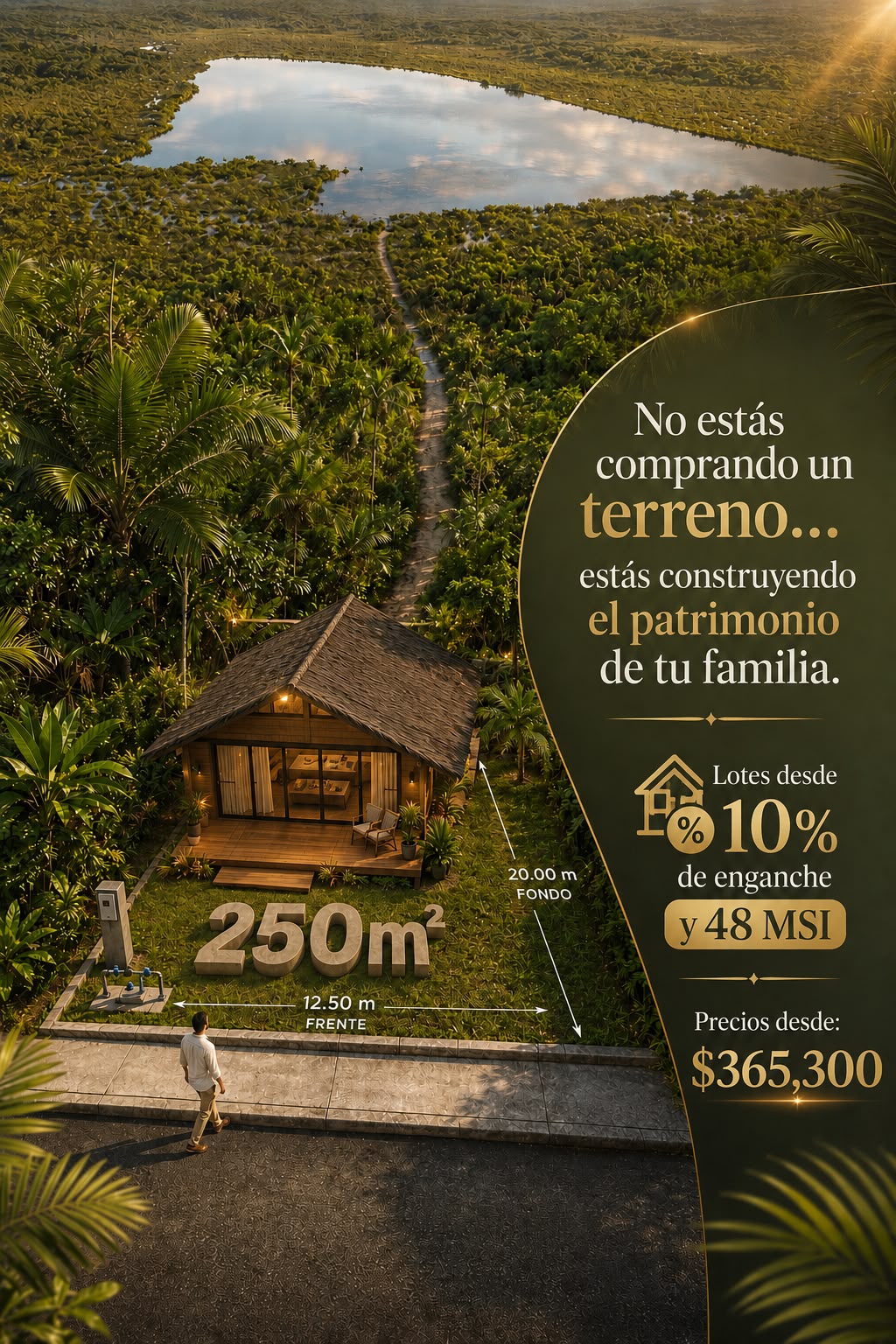 Desarrollo de lotes entre Mahahual y Bacalar