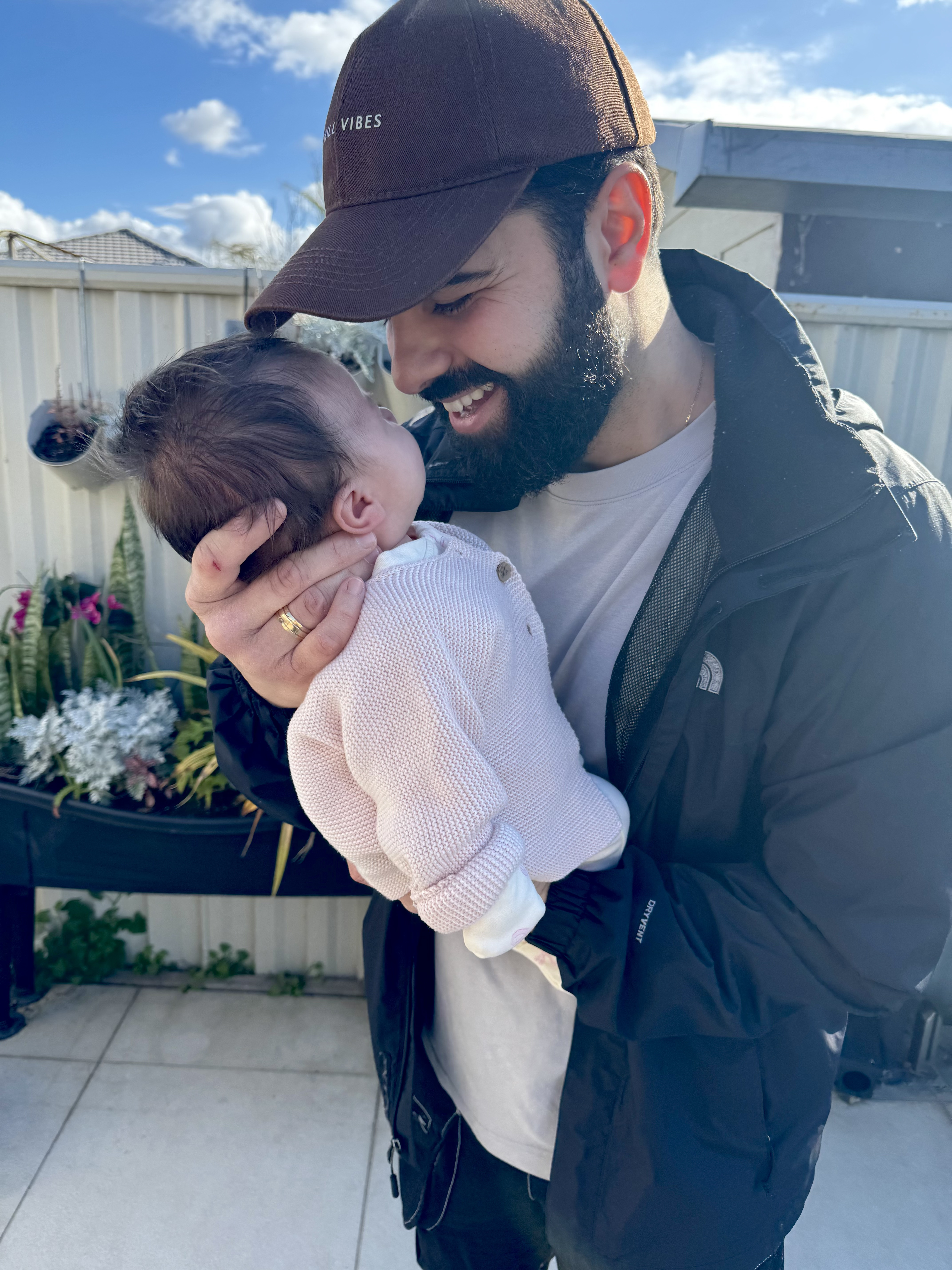 John with his daughter