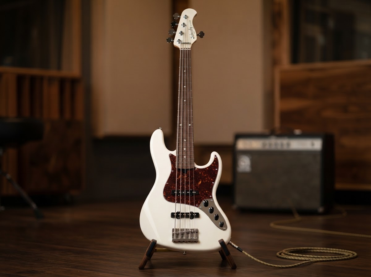 Sadowsky NYC Custom 24-5 - Olympic White / Tortoise Pickguard, Sadowsky Preamp