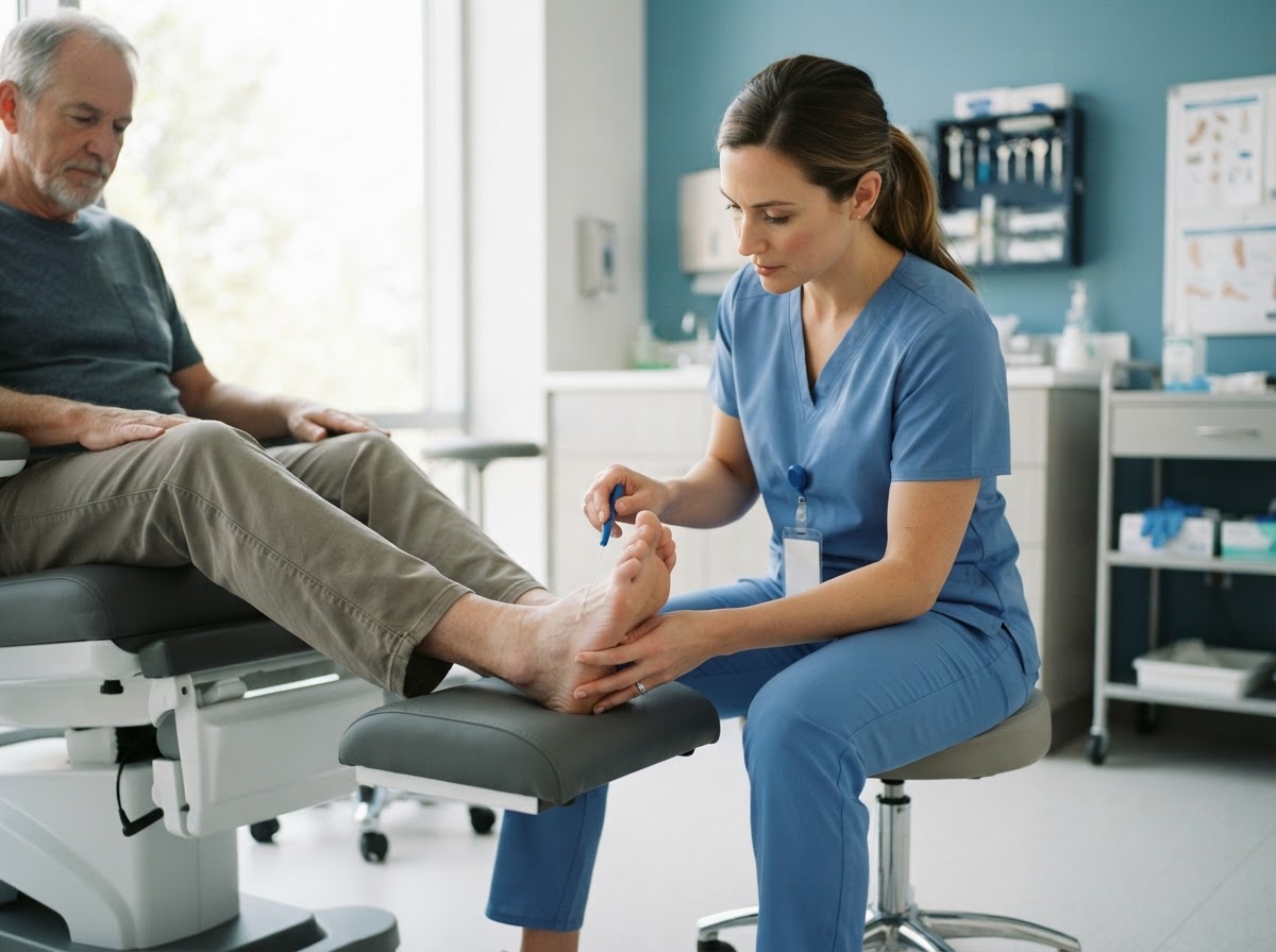Diabetic foot health screening