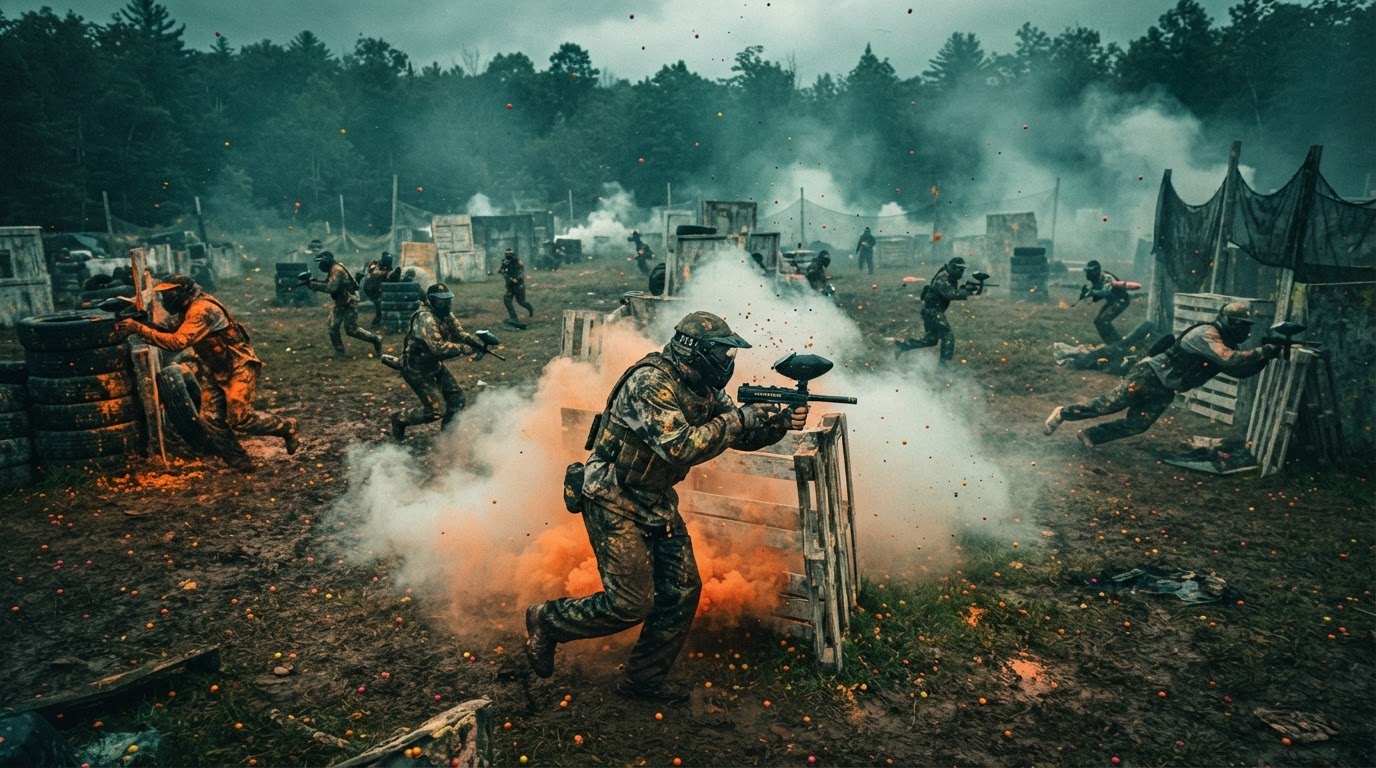 Escenario de paintball: TODOS CONTRA TODOS