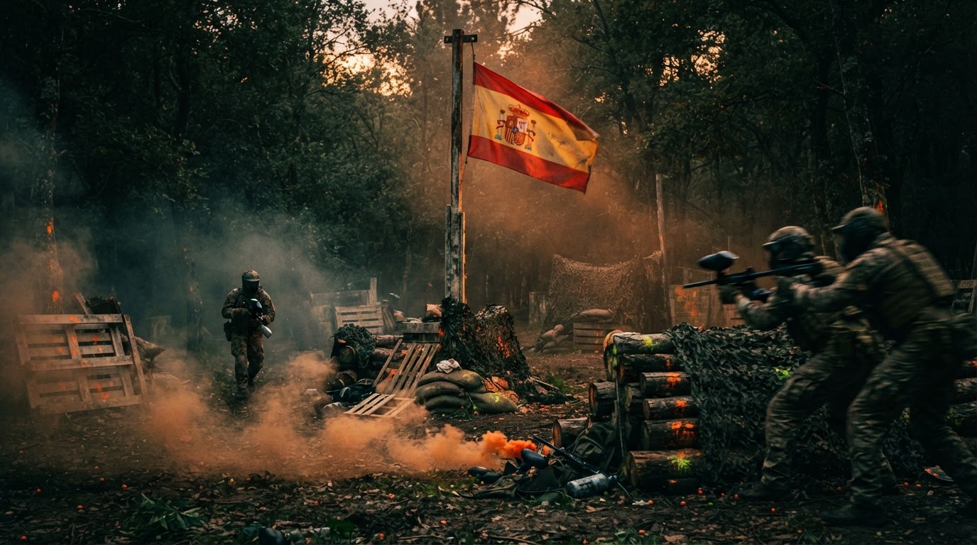 Escenario de paintball: TOCA LA BANDERA DE ESPAÑA