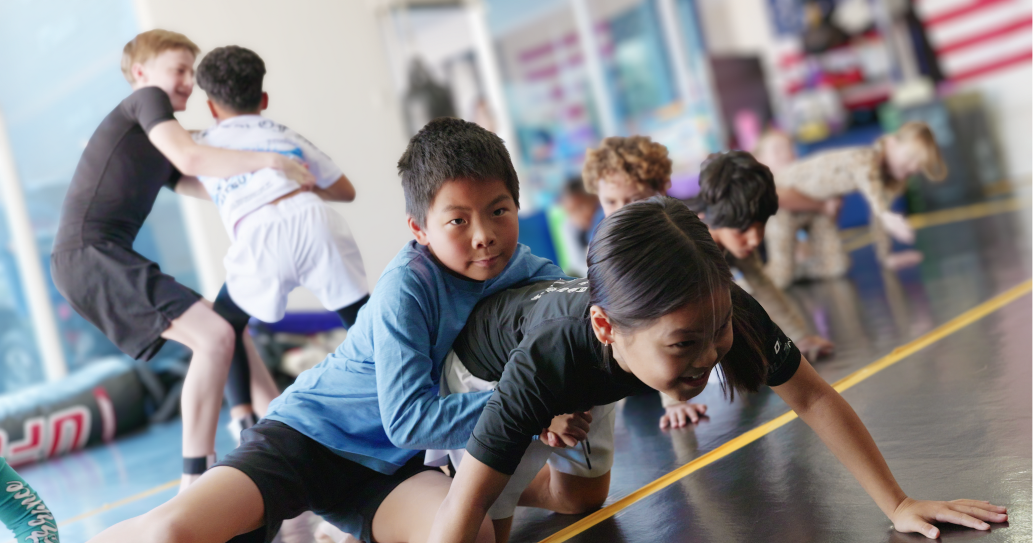 Student controlling top position and breaking down the turtle position