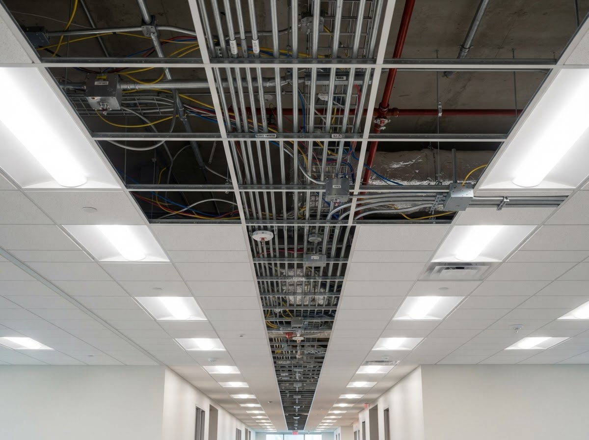 Commercial Tenant Upfit performed by an electrician in Chesterfield, VA