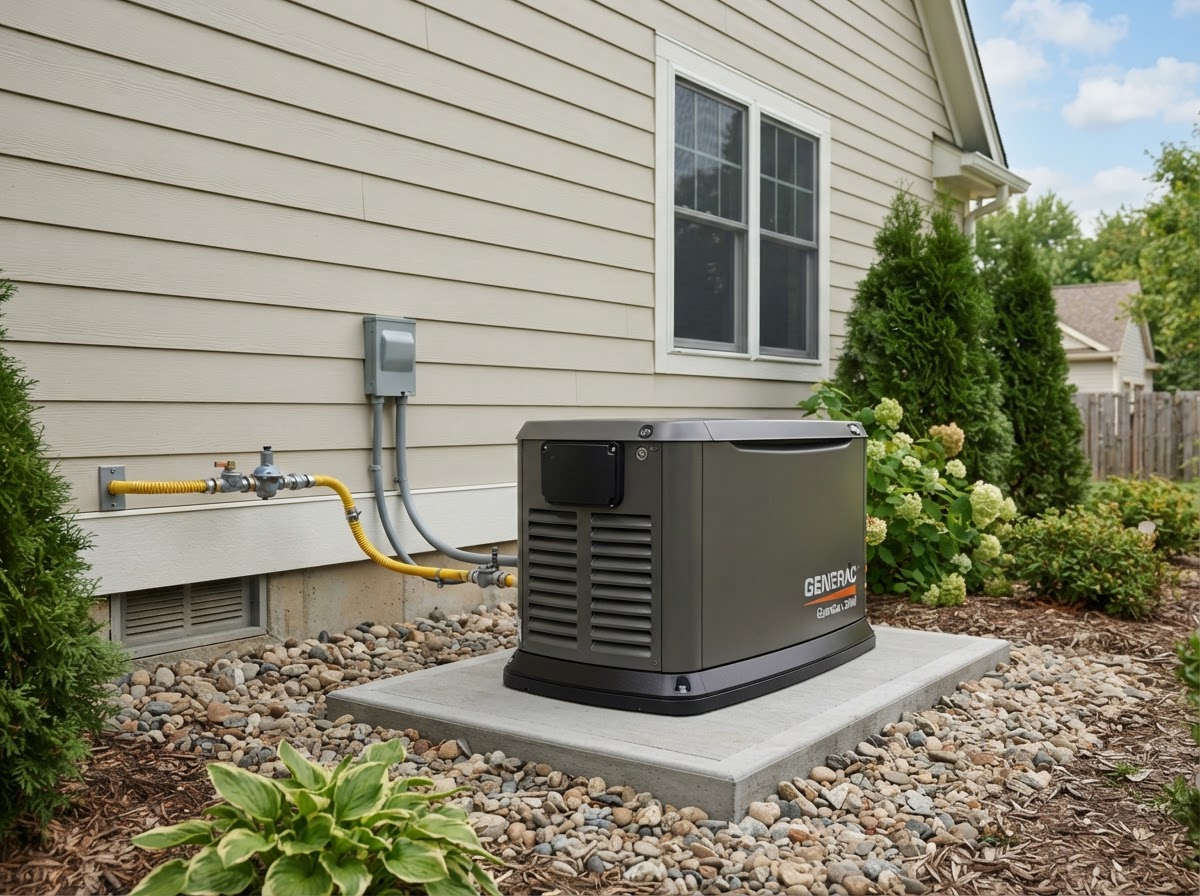 Standby Generator Installation performed by an electrician in Chesterfield, VA