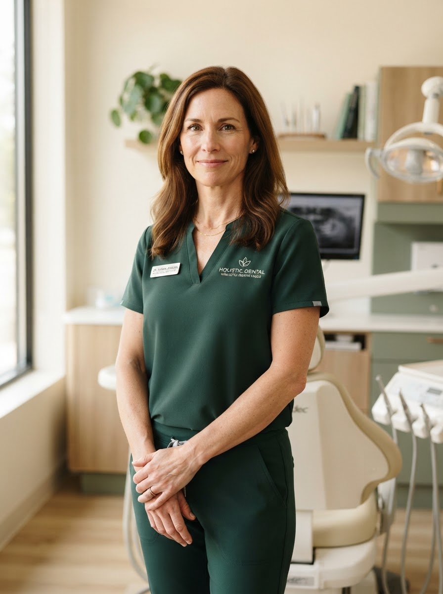 Dr. Claire Reynolds, DDS, founder and biological dentist at Evergreen Biological Dentistry.