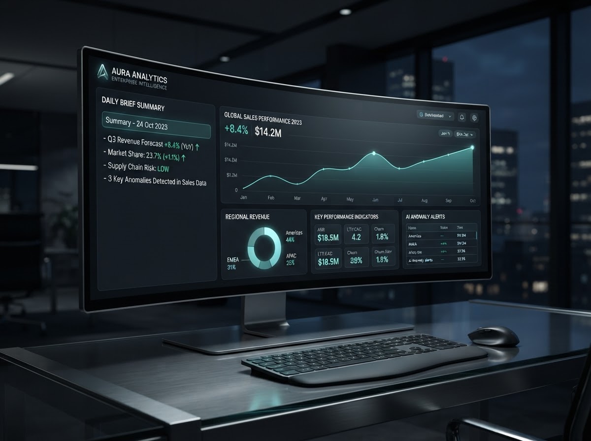 Business Growth AI Assistant — visual concept