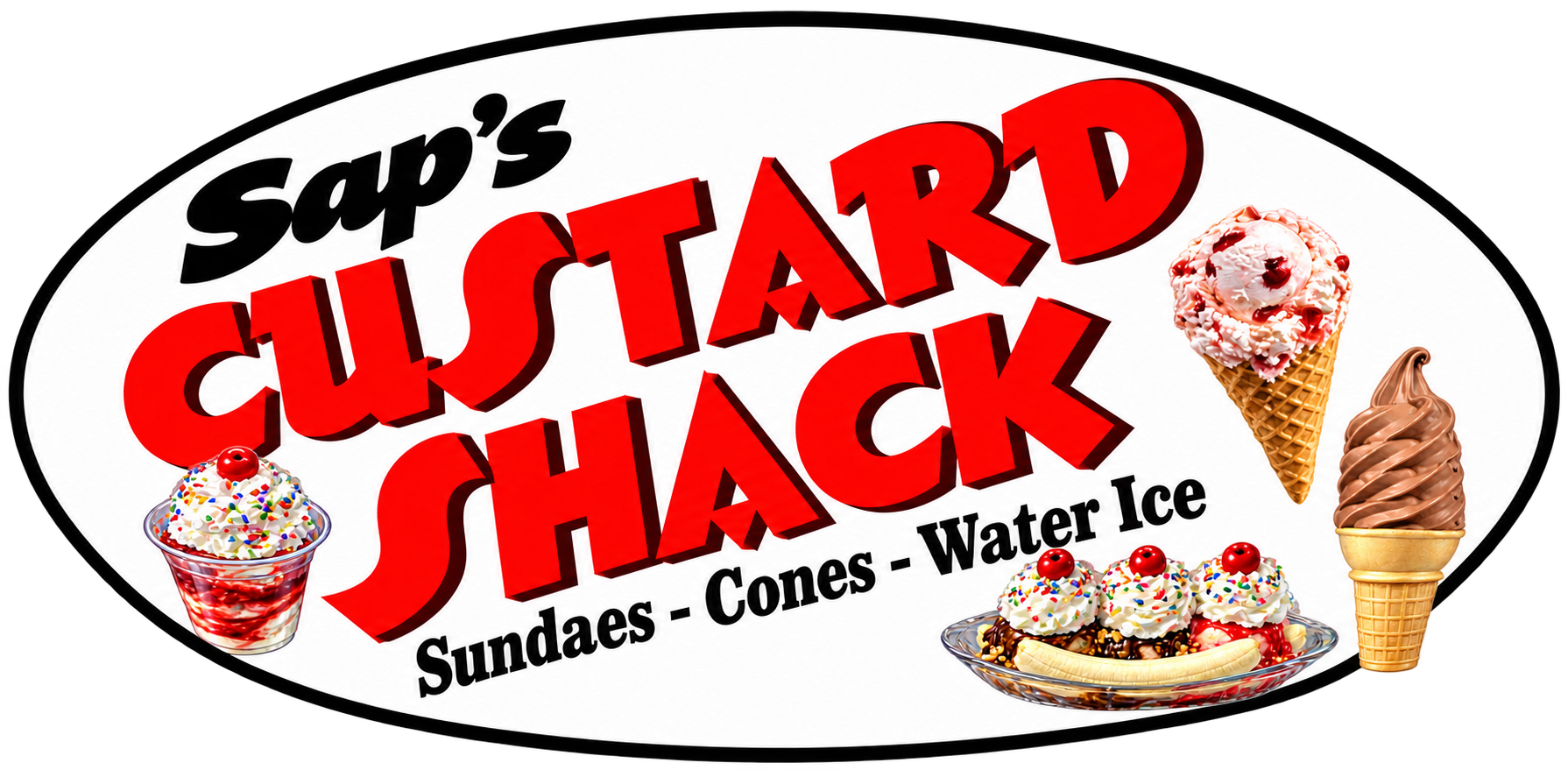 Sap's Custard Shack logo