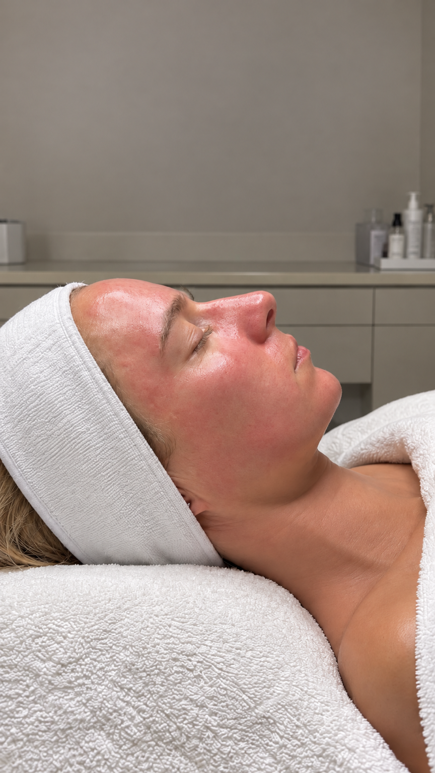 Séance de soin microneedling au cabinet Pure Skin à Aix-en-Provence