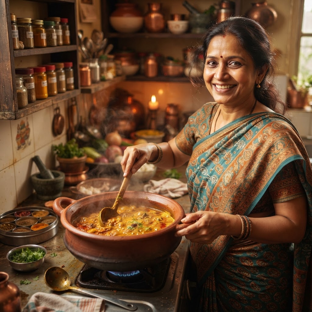 Naz cooking authentic homemade Desi food with love in Cardiff