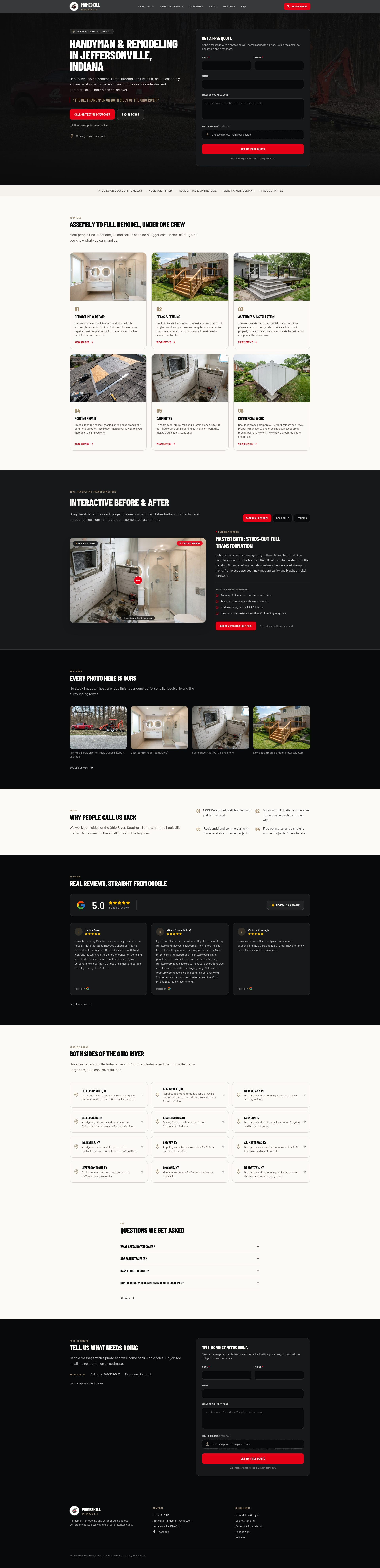 Prime Skill Pro website preview