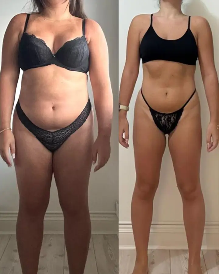 Client before and after coaching