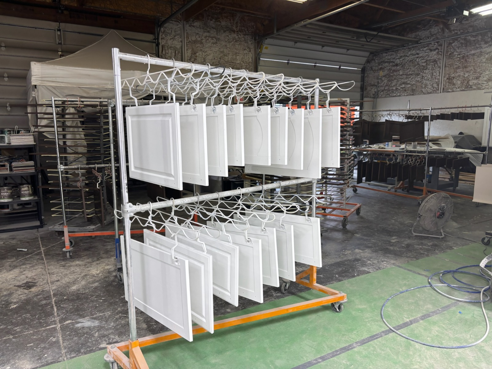 Cabinet Door Spray Drying & Curing Racks