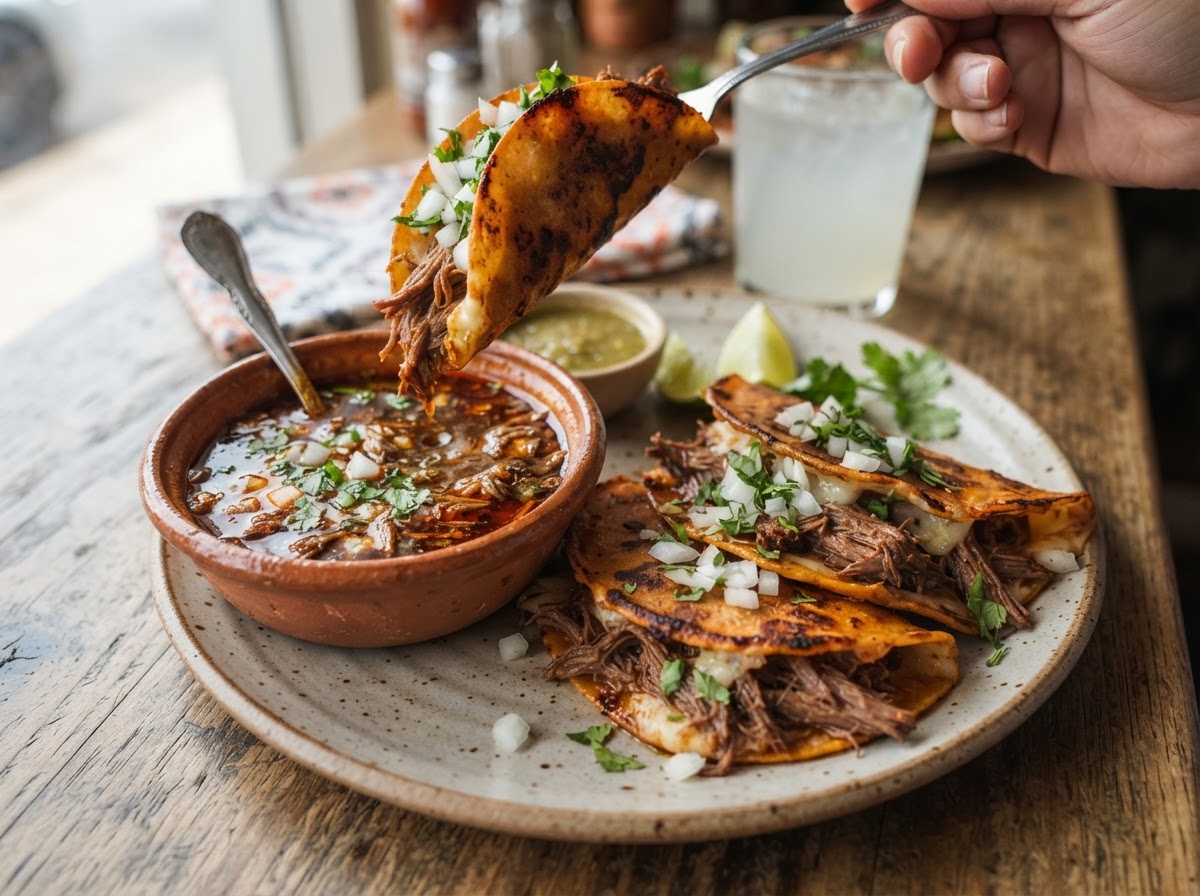 Slow-Braised Beef Birria Tacos