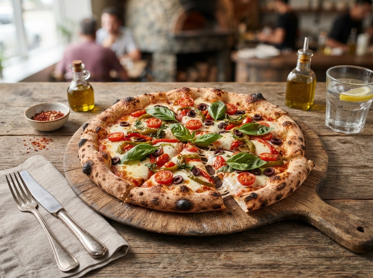 Garden Veggie Brick-Oven Pizza