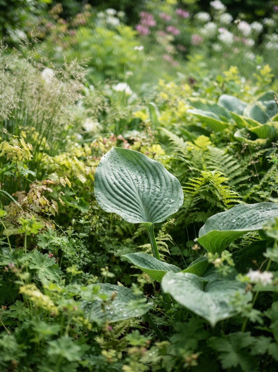Grøn beplantning — nærbillede