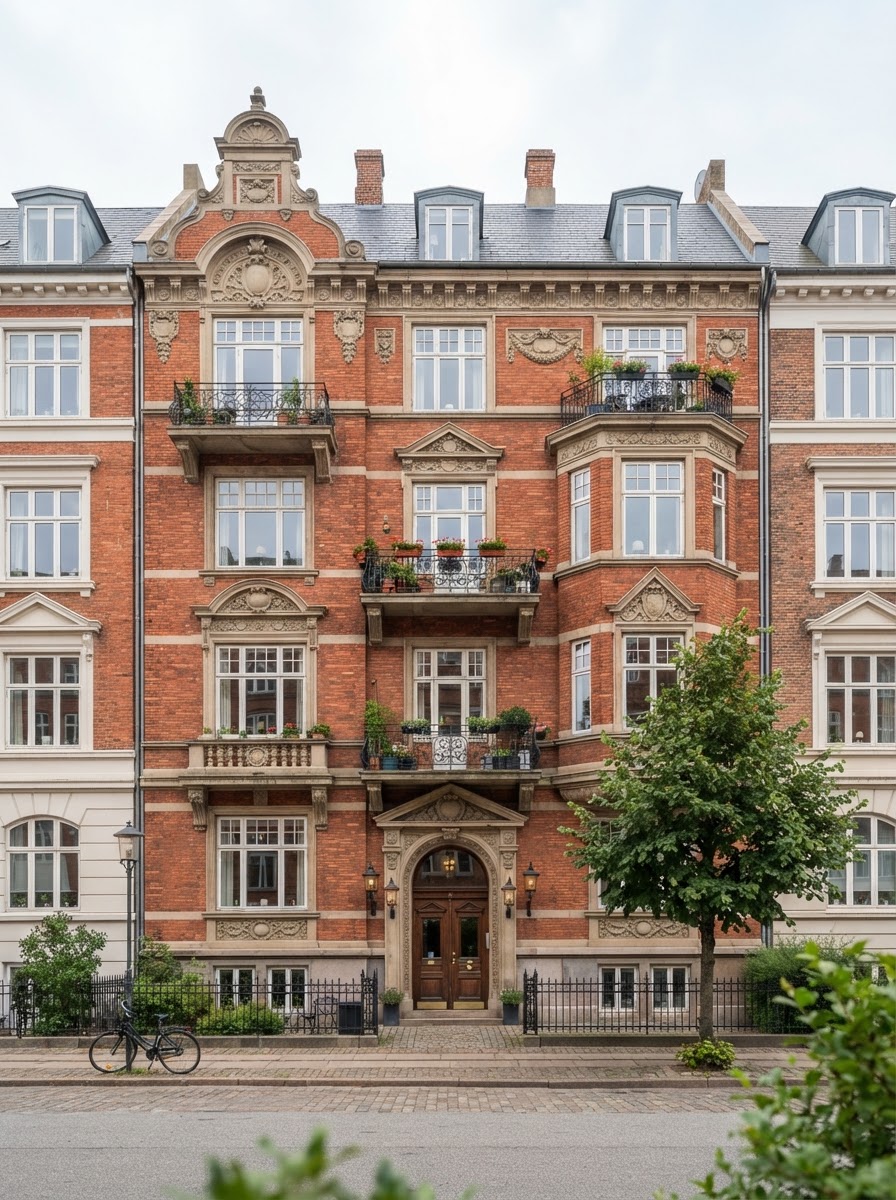 Byhuset Frederiksberg — restaureret originalt murværk