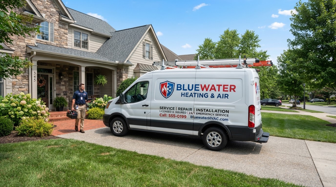 Triple M HVAC service van ready for dispatch