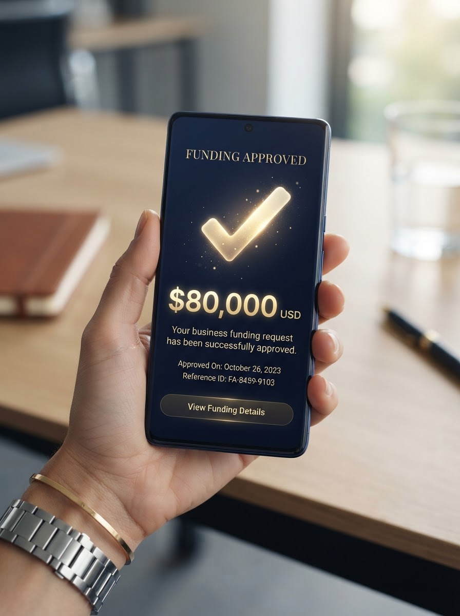 Funding approval confirmation for $80,000
