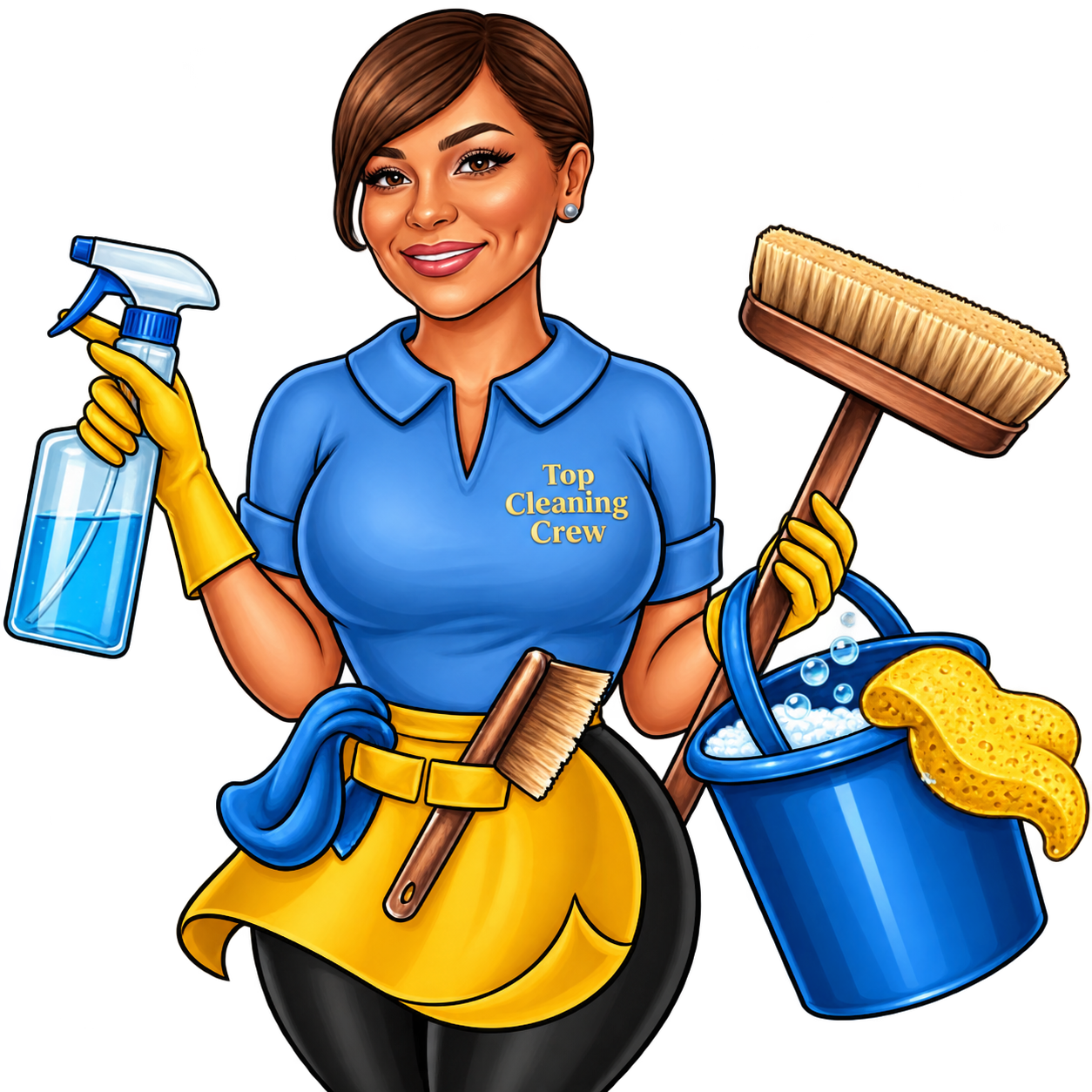 Top Cleaning Crew Mascot