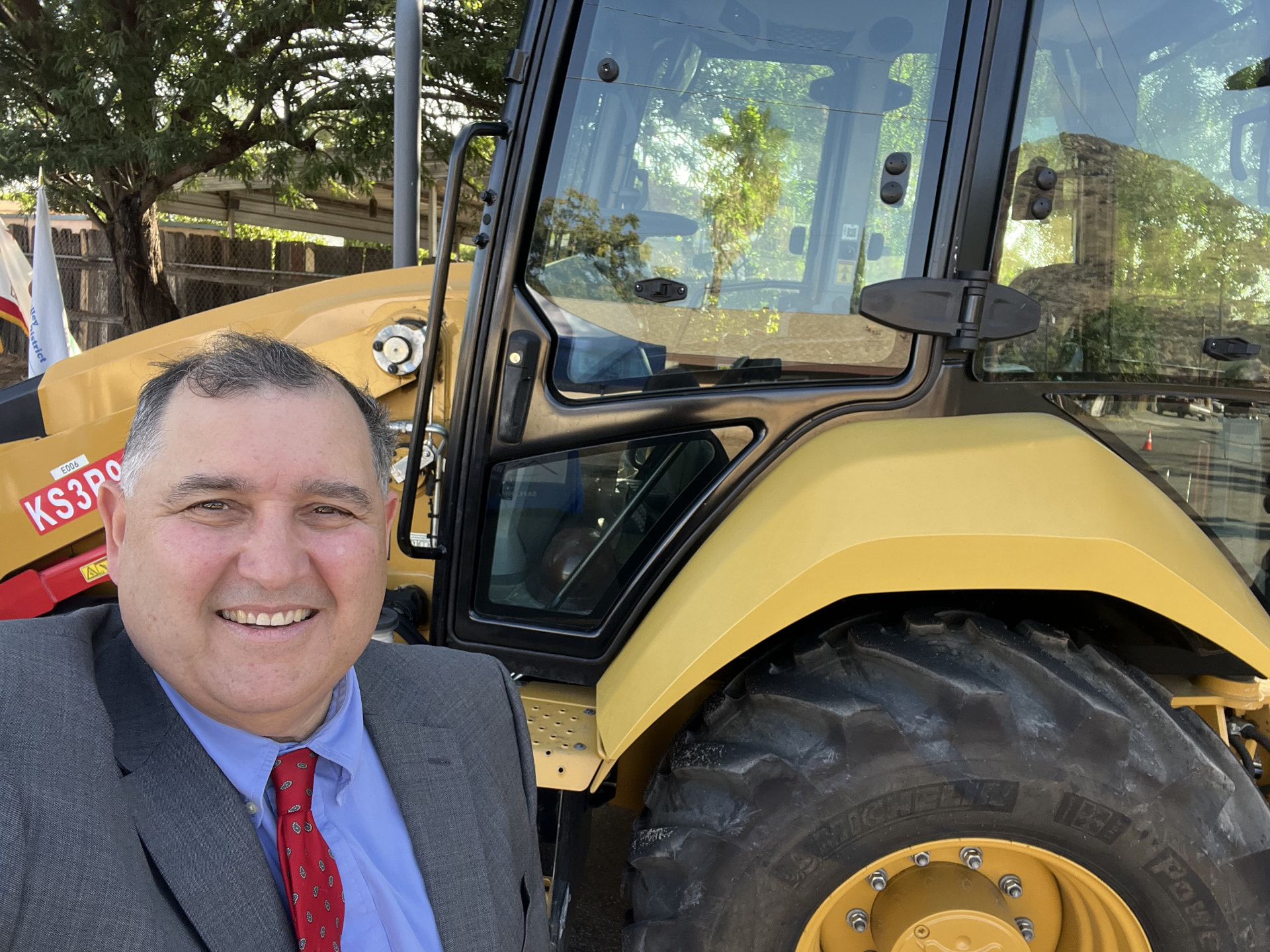Dan Jenkins at a water district construction site