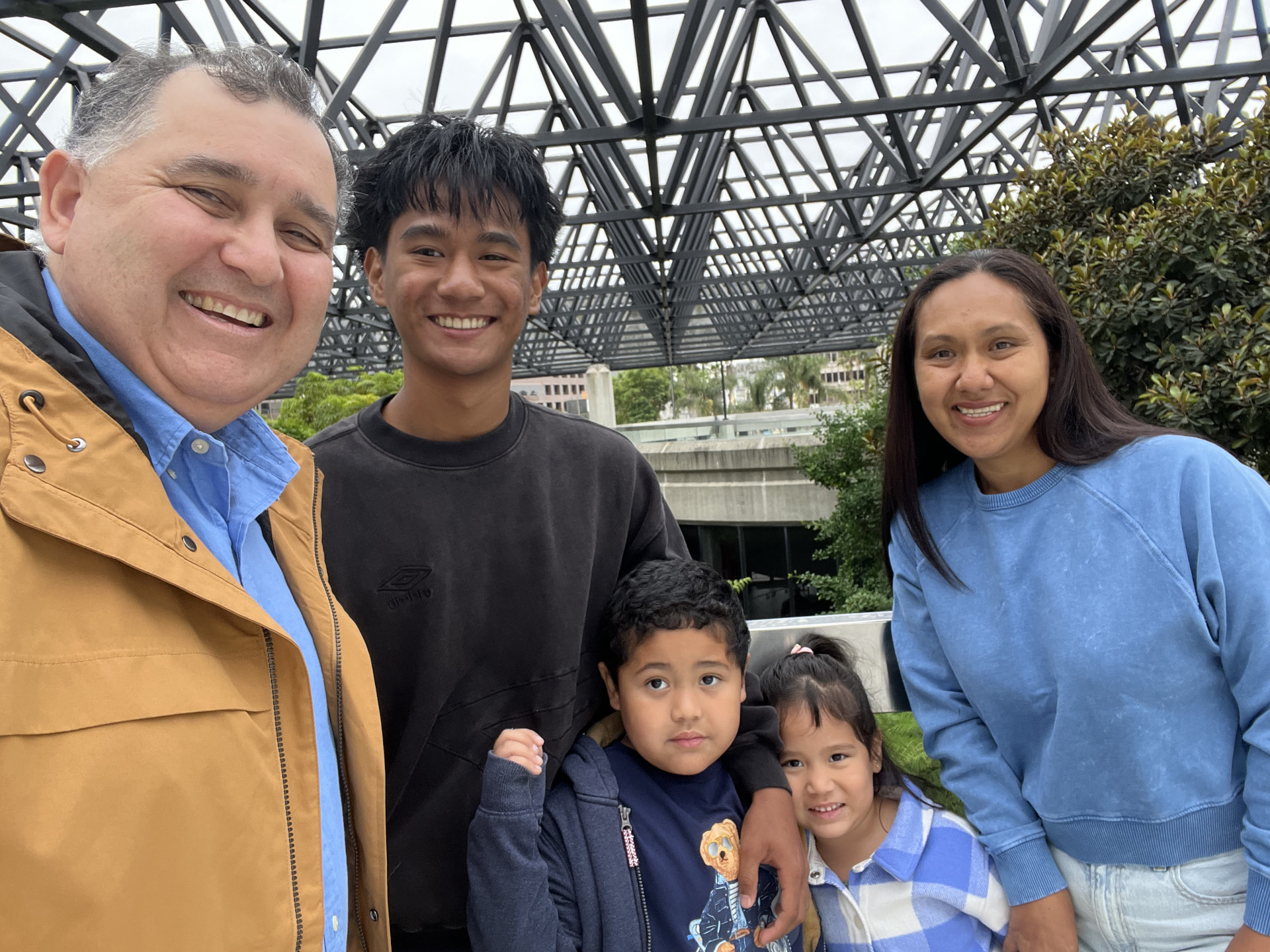 Dan Jenkins with his family