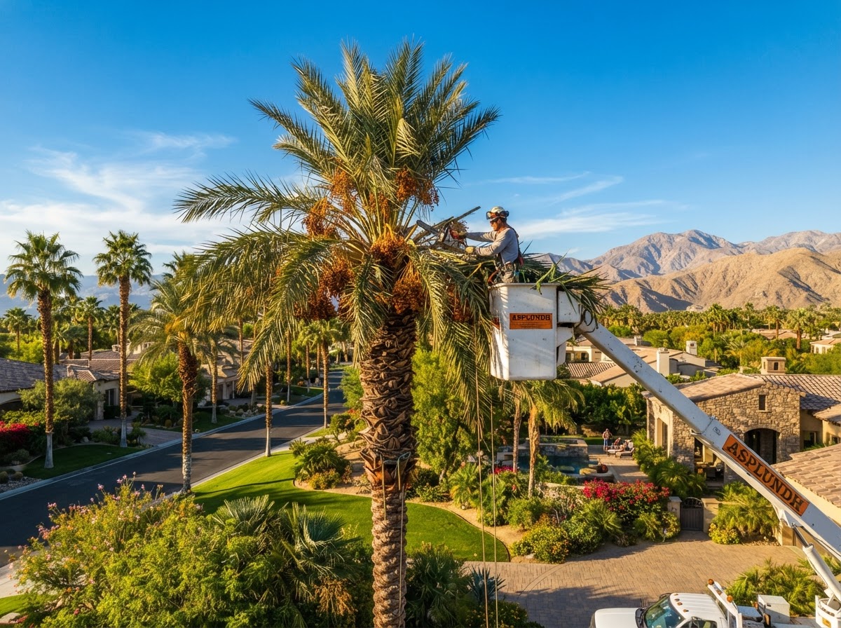 Palm Skinning & Precision Tree Trimming in Bakersfield and Palm Desert CA