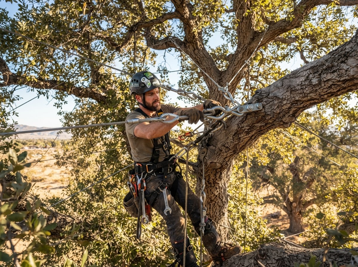 Tree Cabling & Structural Bracing in Bakersfield and Palm Desert CA