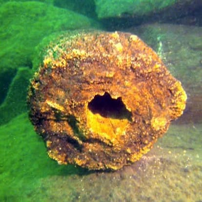 Active underwater hydrothermal volcanic vent in Lake Ilopango