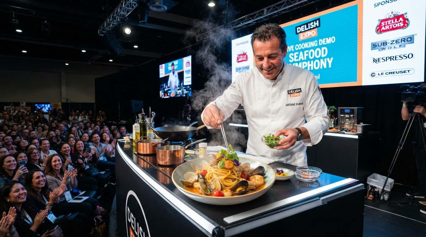 Delish Expo culinary stage demo