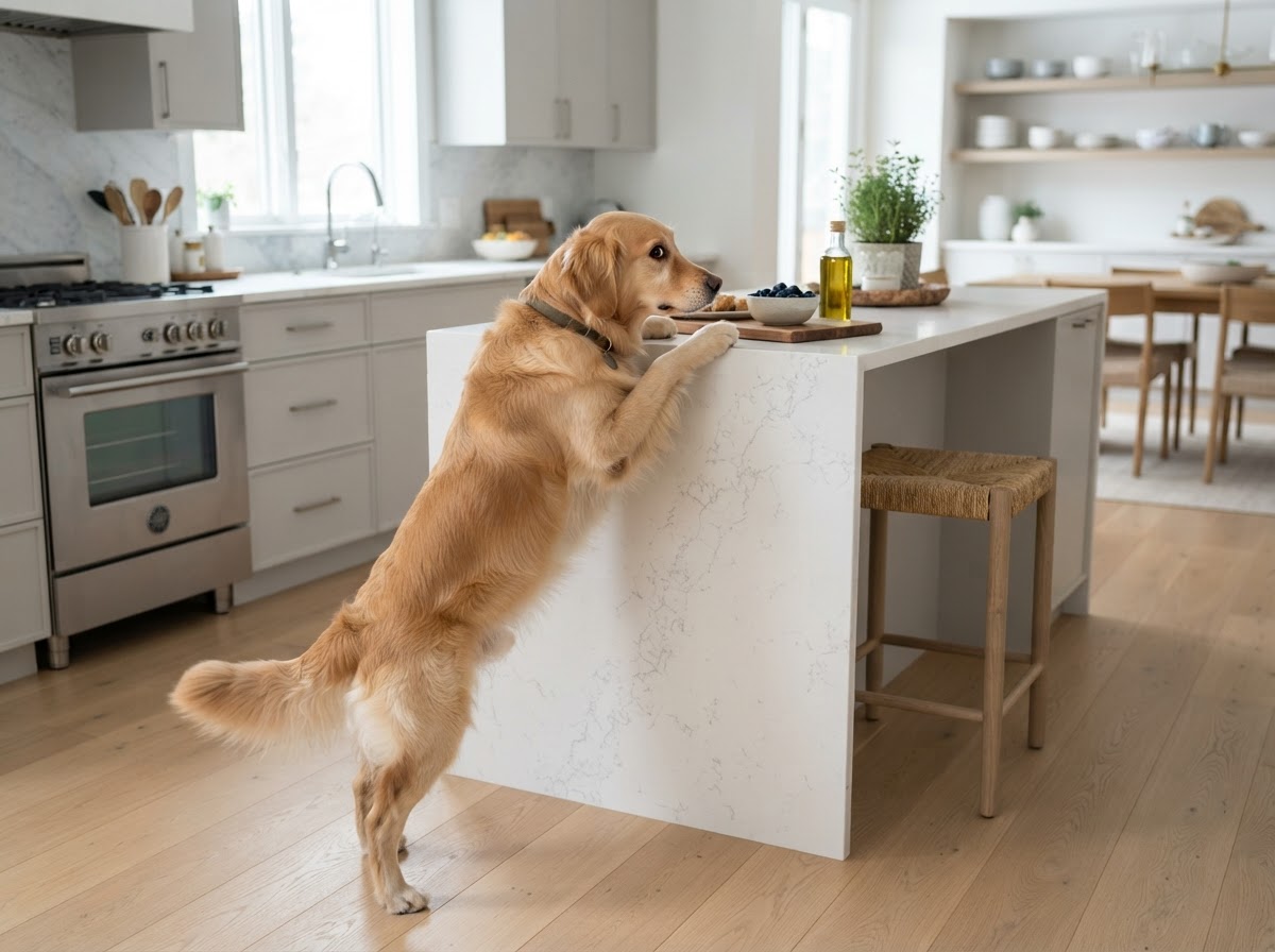 Indoor Pet Fencing - Kitchen counter defense