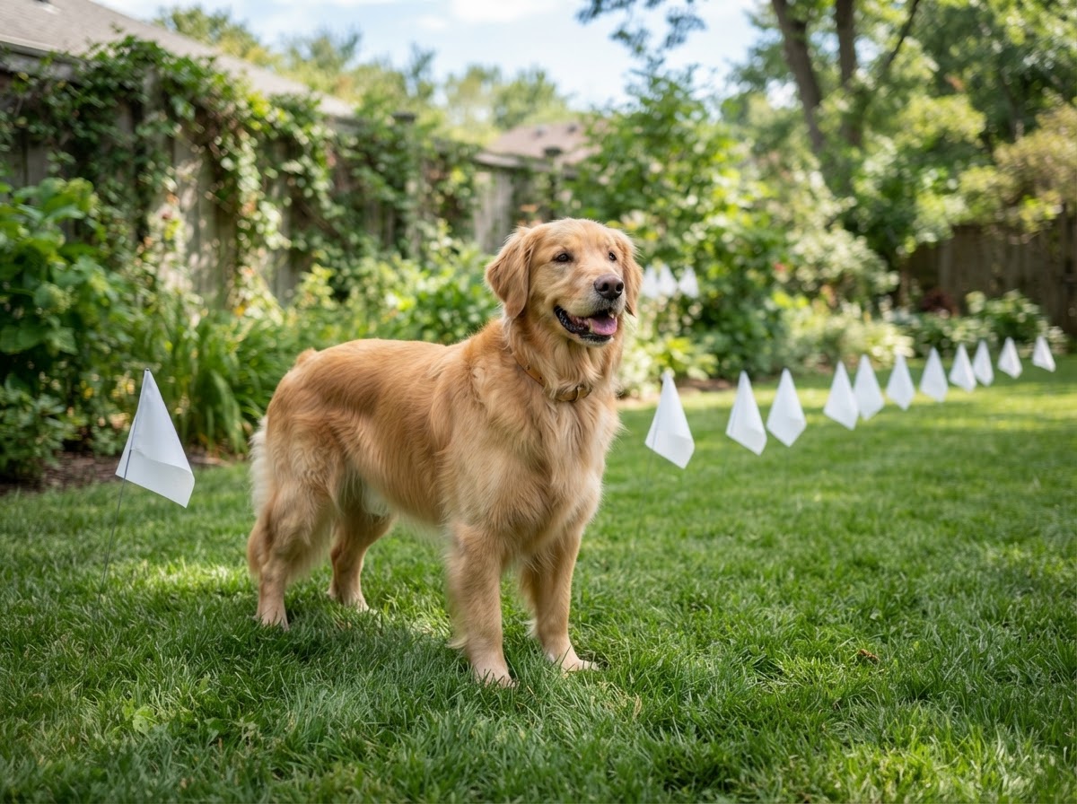 Electronic Pet Fencing requirement - Boundary flag setup