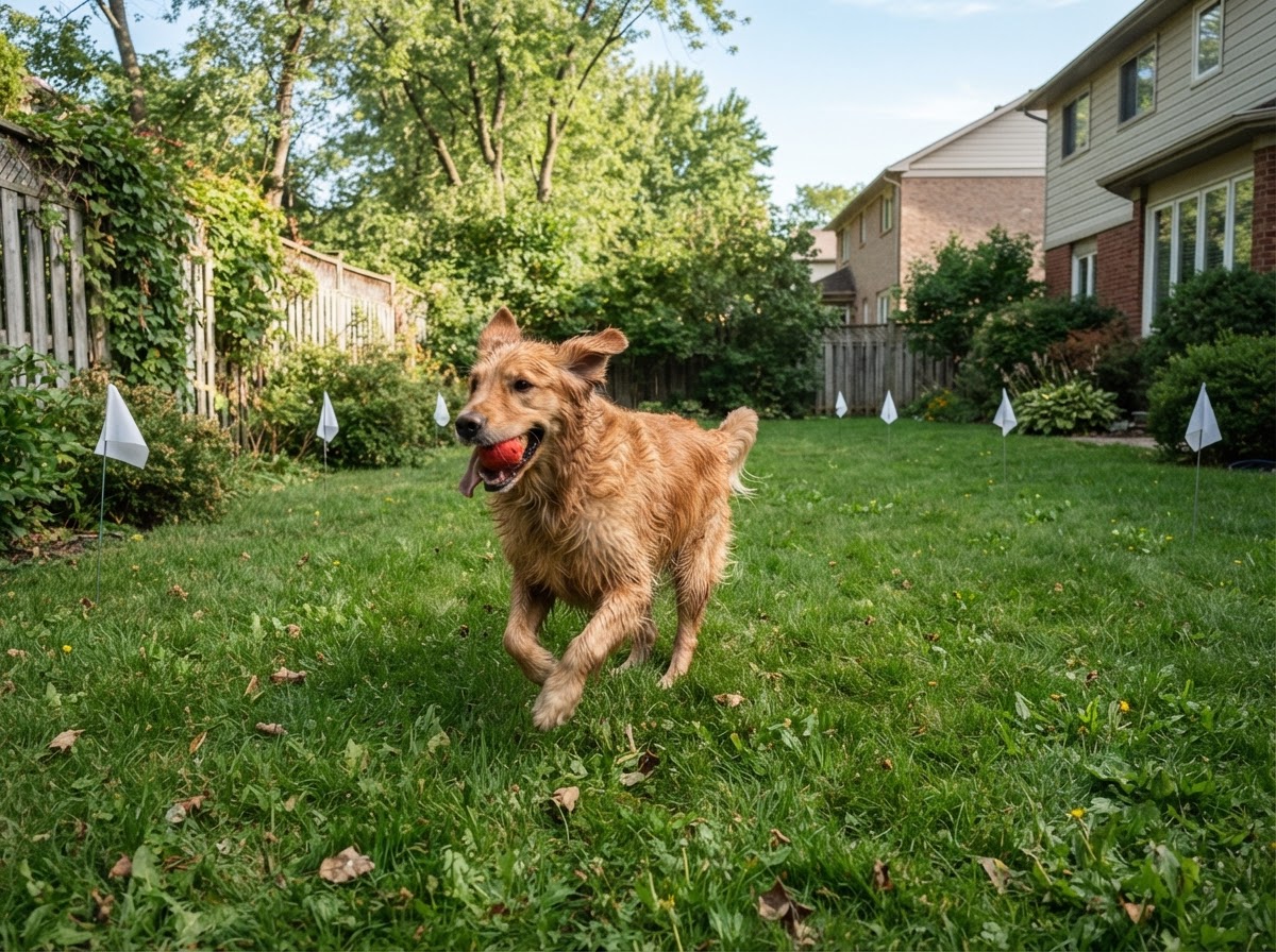 Dog Training requirement - Happy pet in safe yard