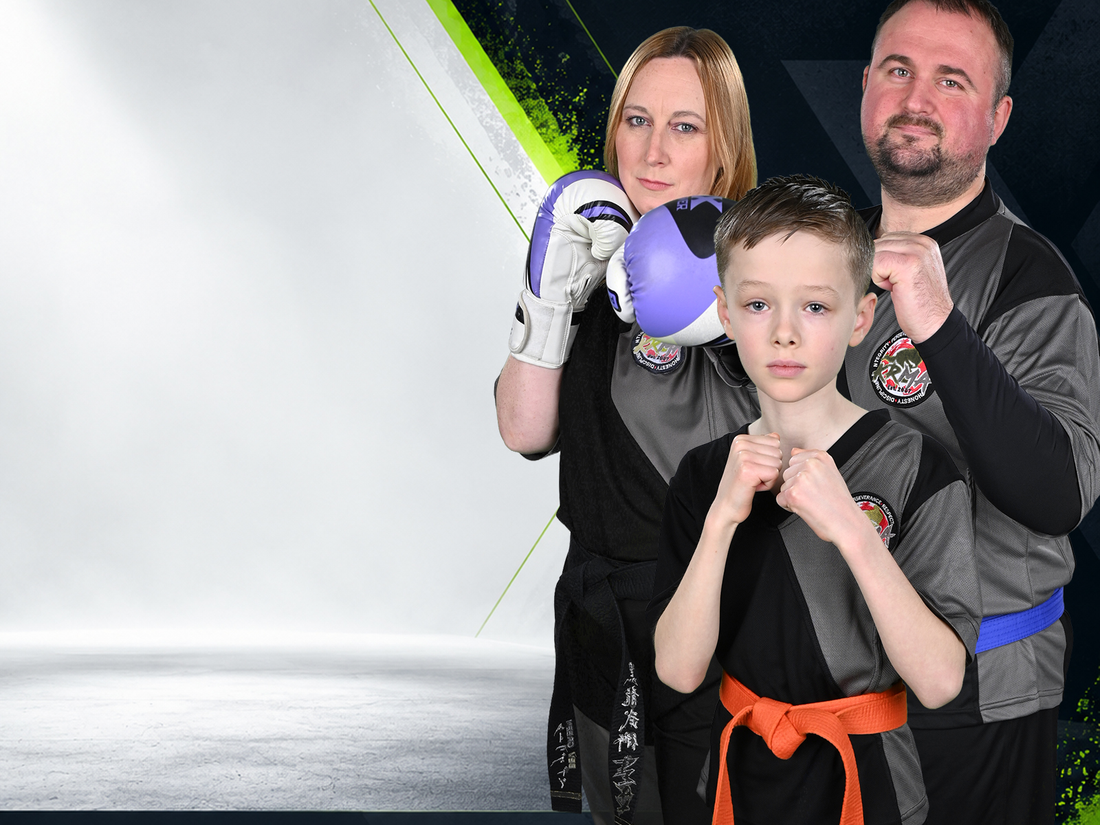 Family Kickboxing students training at KRMA