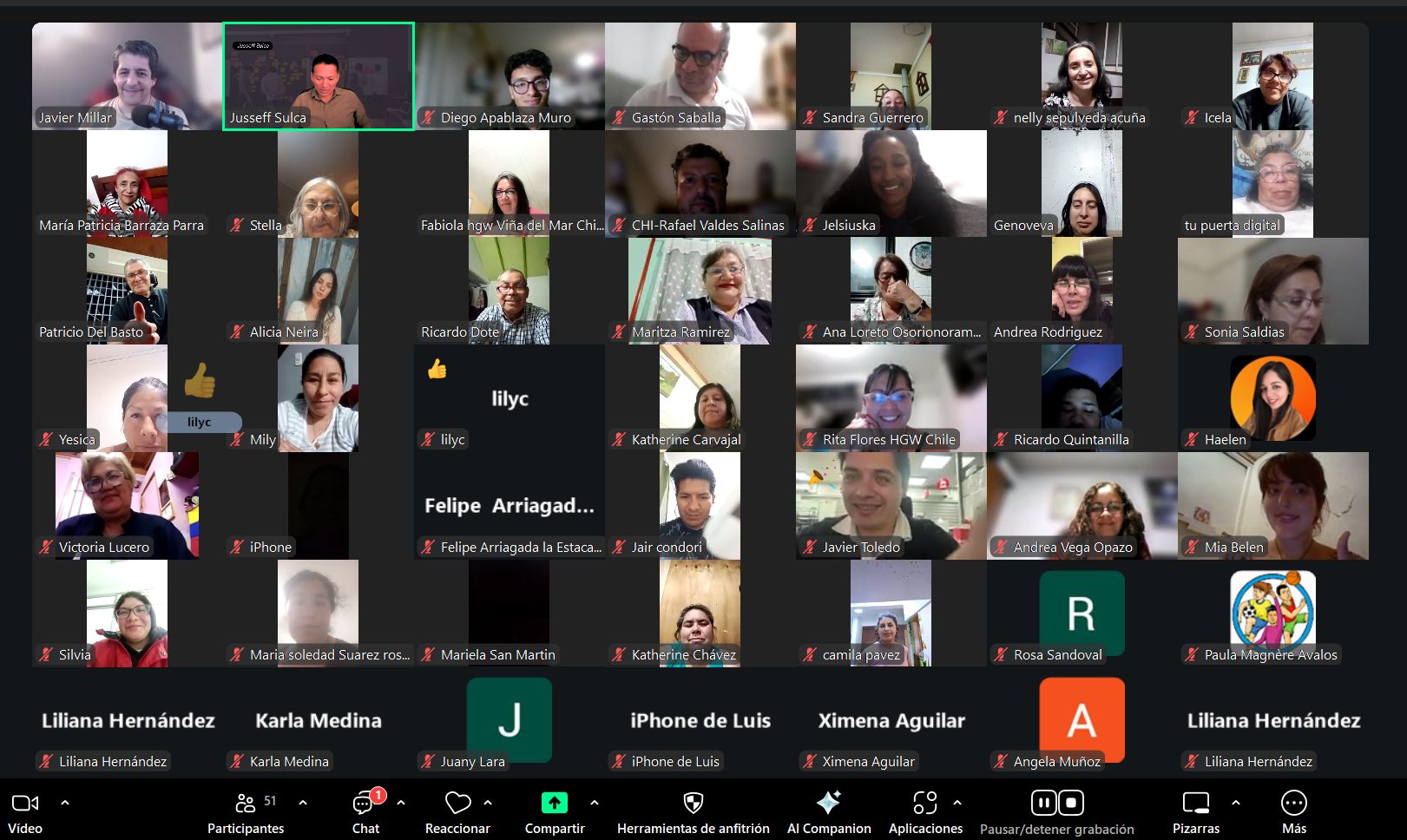 Encuentro grupal en vivo de Hub Emprendedor