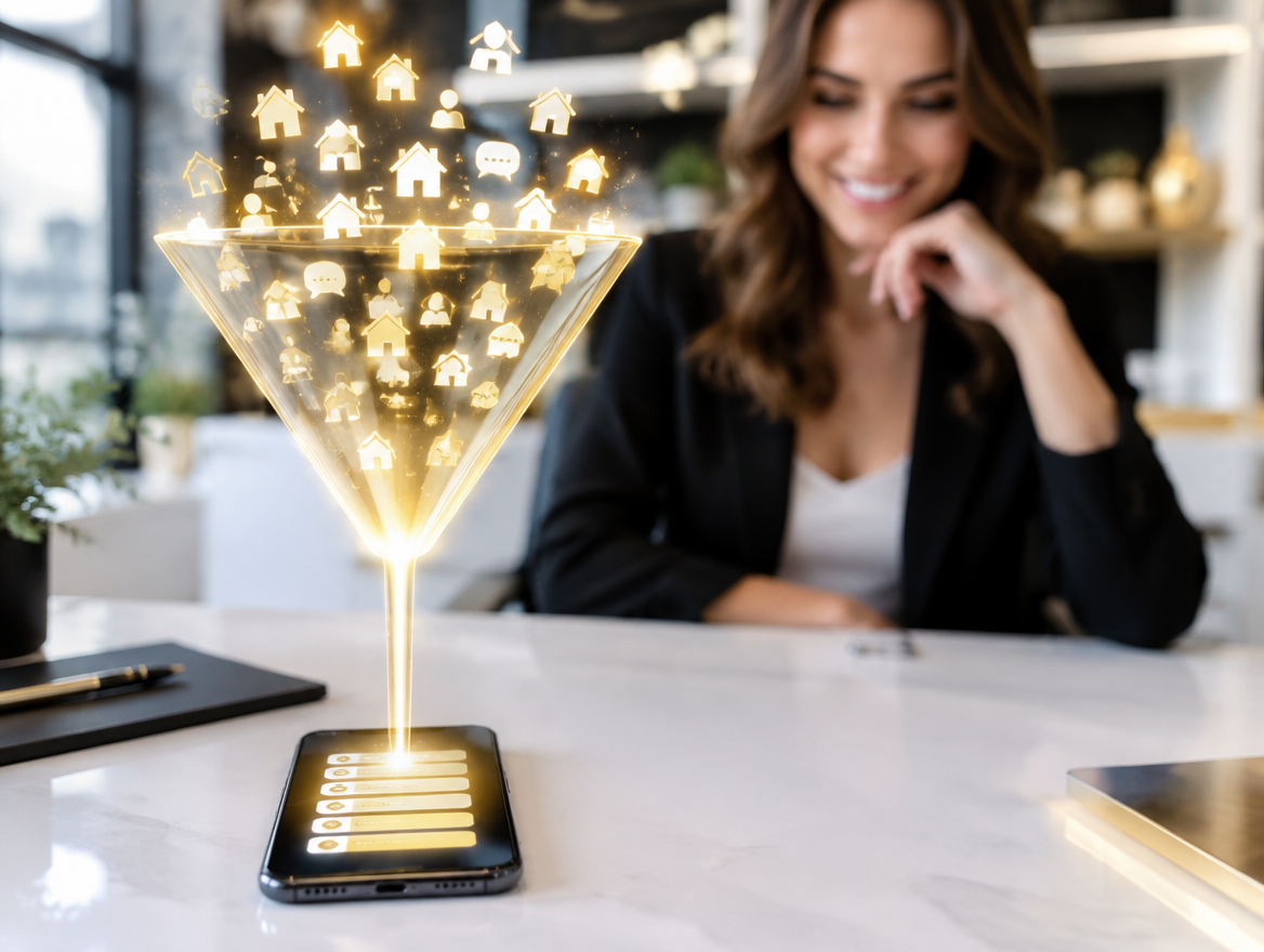 Listing lead generation funnel system