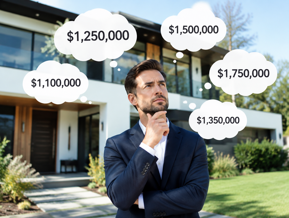 Agent evaluating home pricing strategy