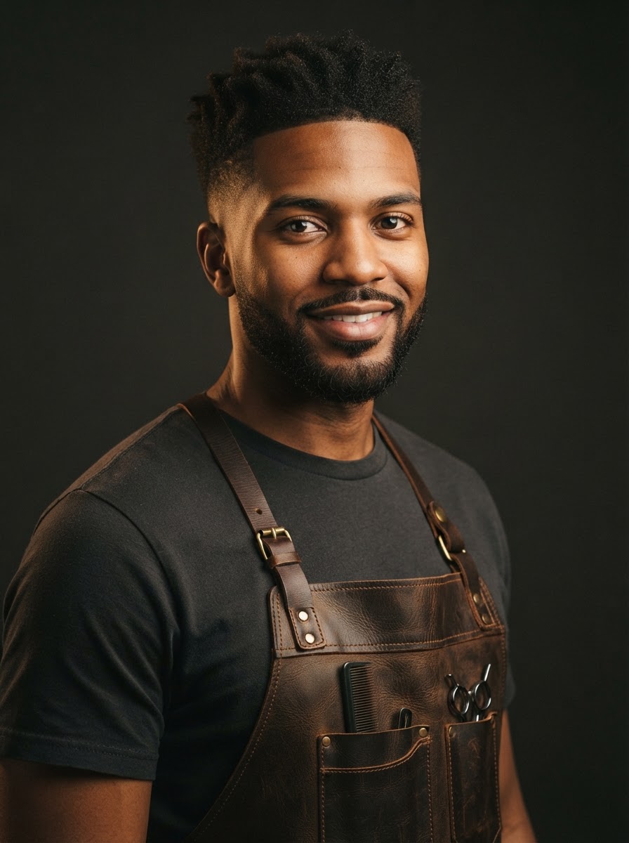 Devin Brooks, Barber at Crown & Blade