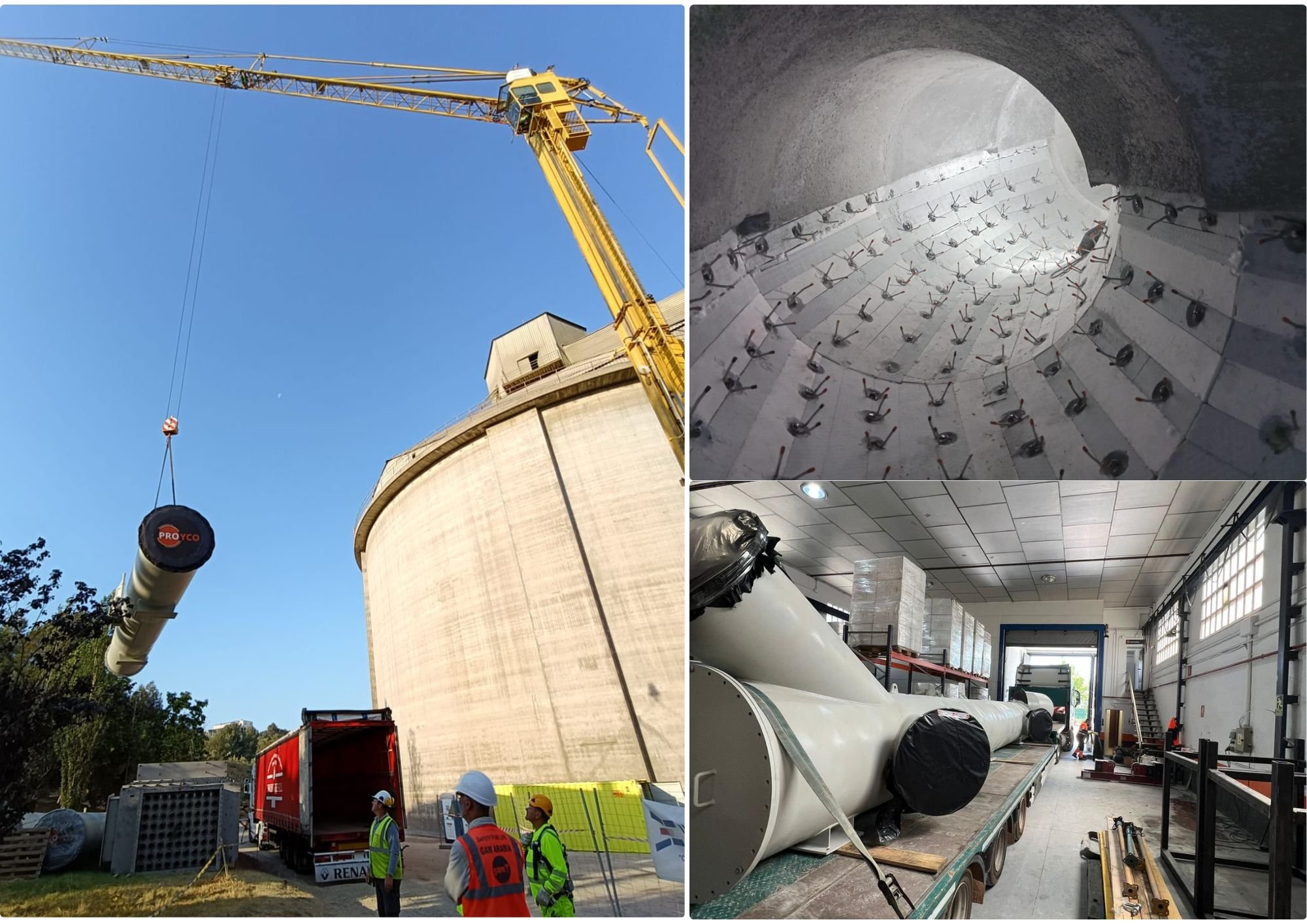 Real photograph of PROYCO project: Gasification plant: Integral renewal of ducts