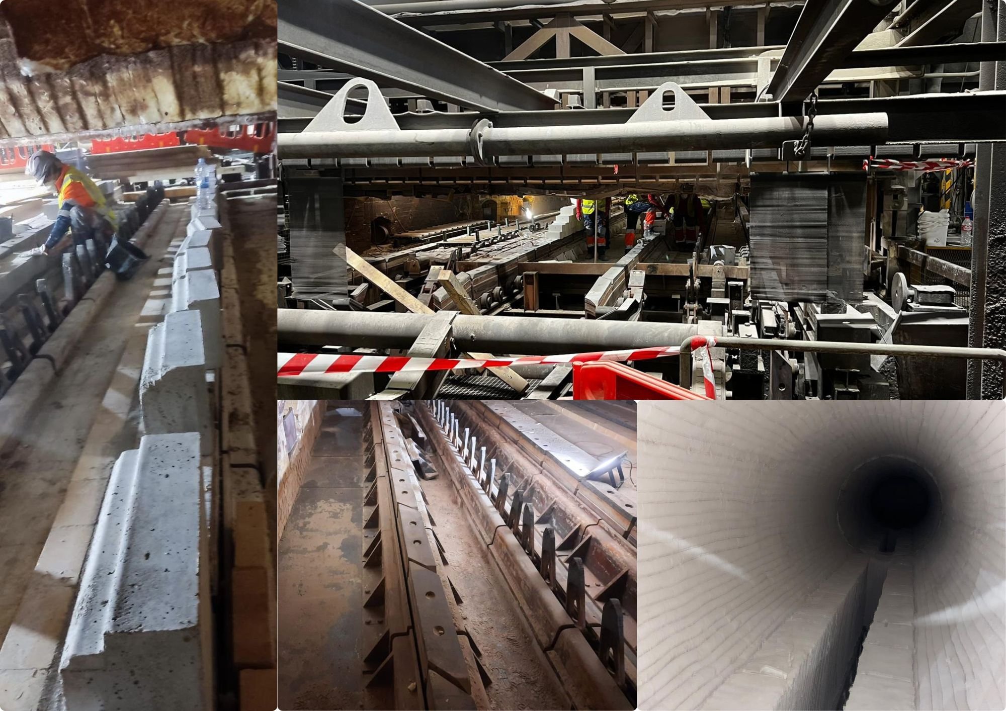 Real photograph of PROYCO project: Steel Plant: Reheating furnace and main manifolds